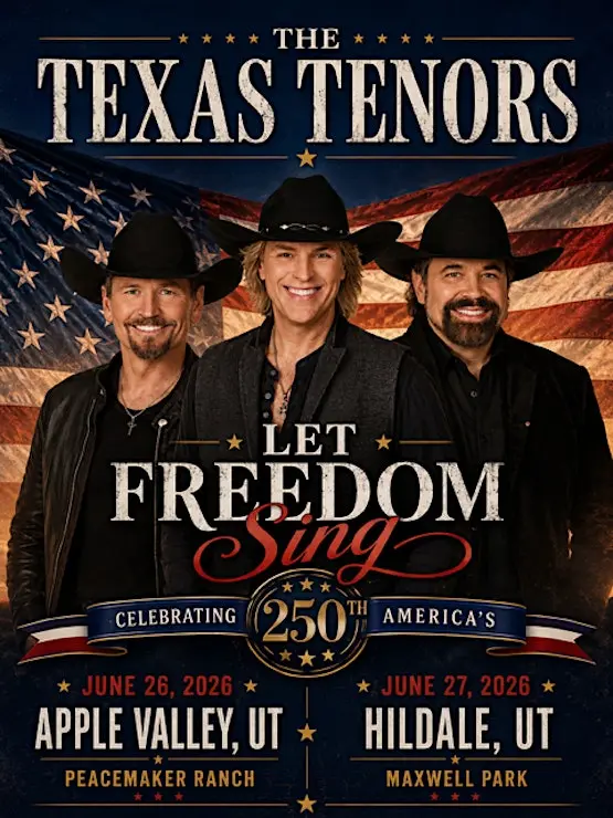 The Texas Tenors live tour poster 2026–2027